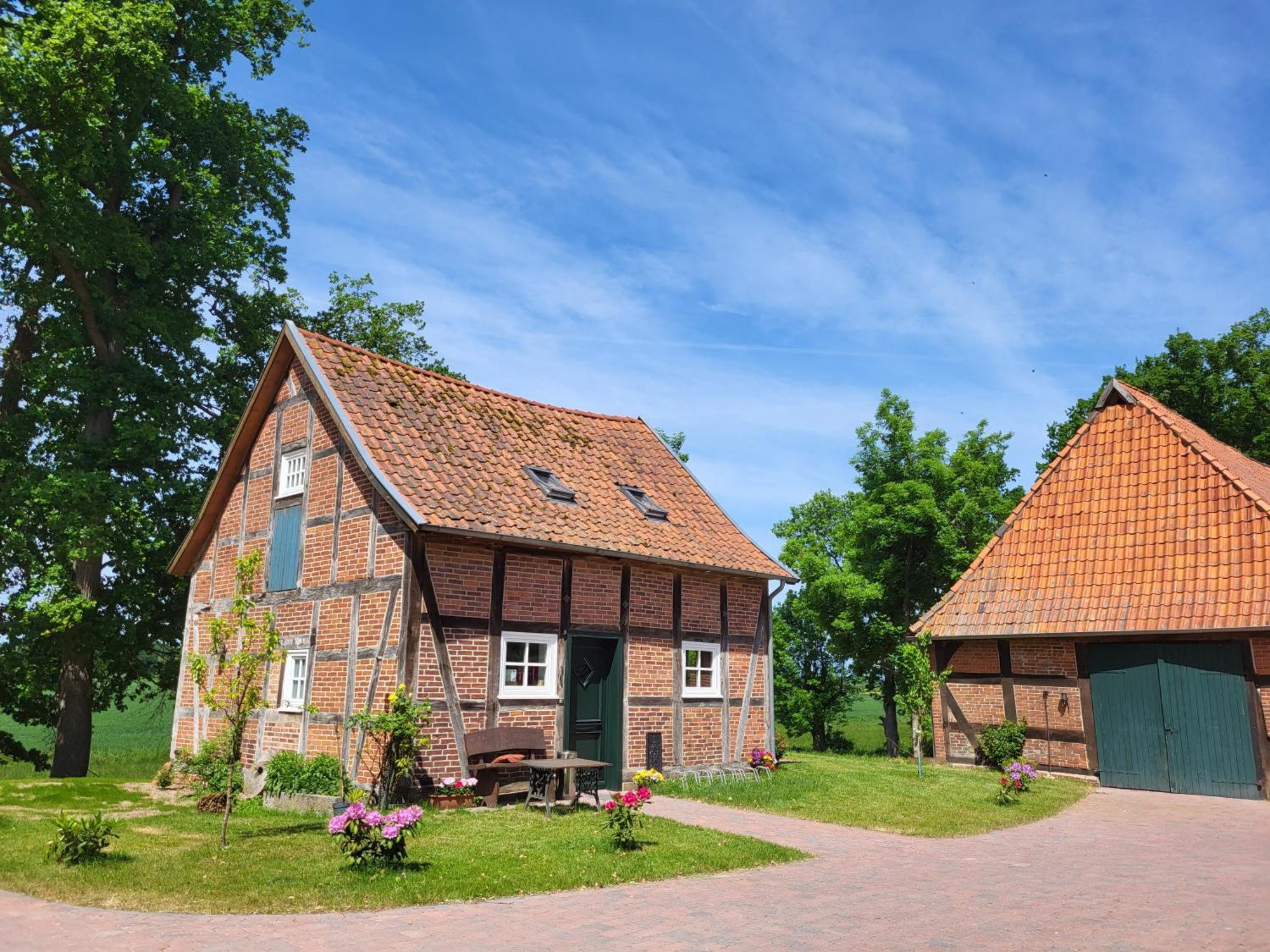 شقة Altes Backhaus Bauernhof Vogel Rohrsen المظهر الخارجي الصورة